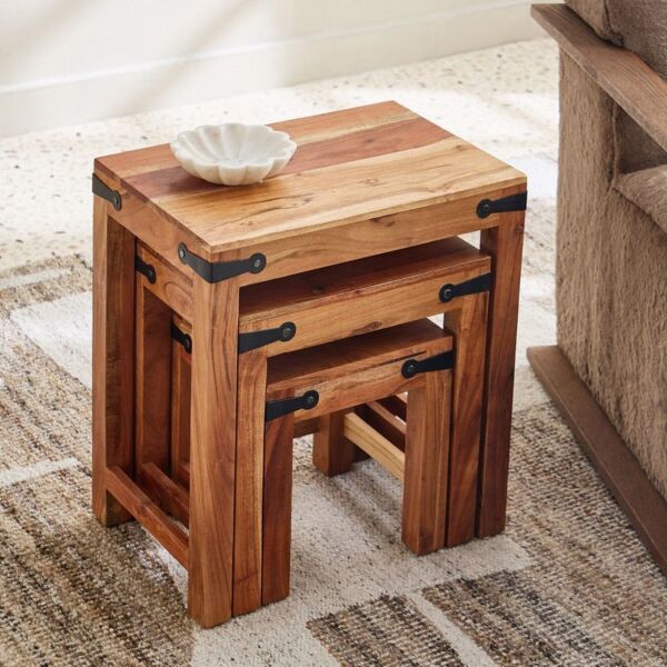 طقم طاولات متداخلة 3 قطع من هالو