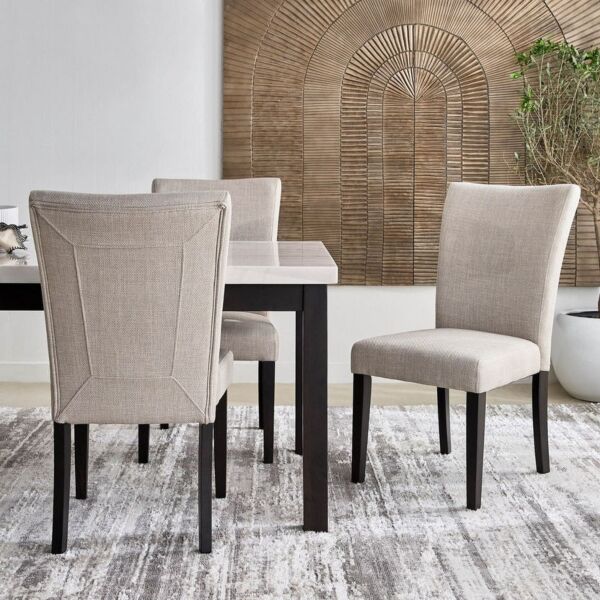 طقم طاولة طعام بسطح رخام 6 مقاعد أورلاندو