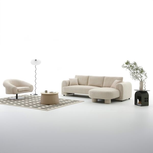 كنب زاوية يمين 4 اشخاص مع وسادة هاجن