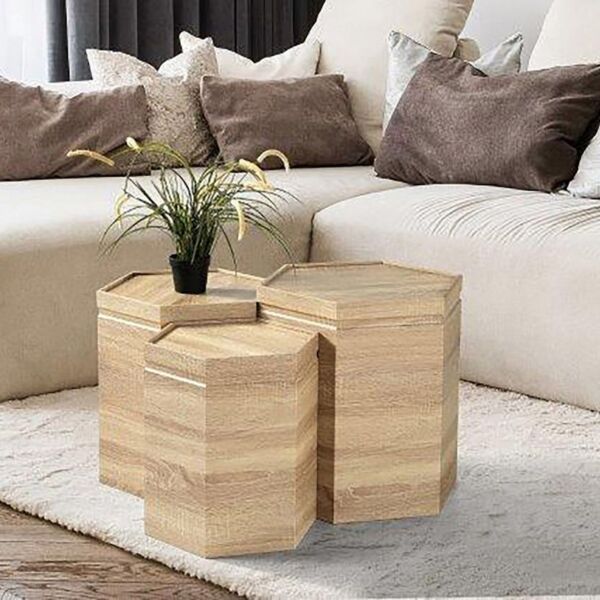 طقم طاولات متداخلة 3 قطع من كيتون