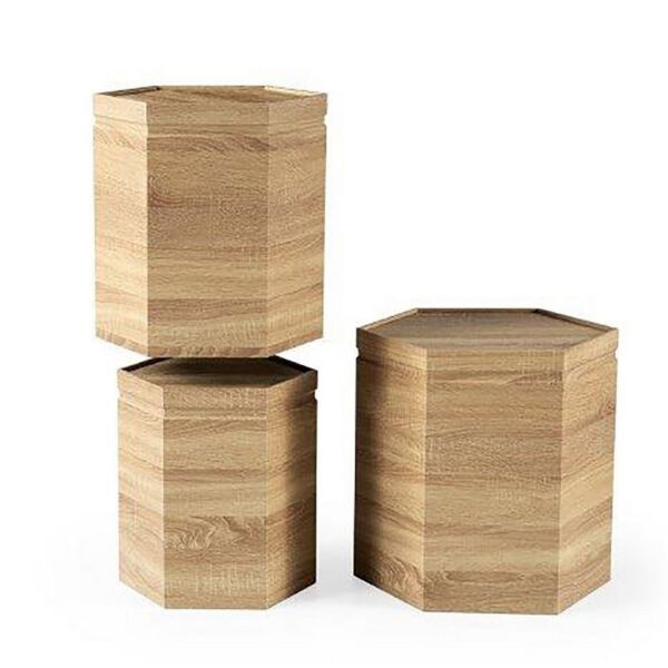 طقم طاولات متداخلة 3 قطع من كيتون