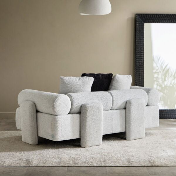 كنبة ثنائية مع 3 وسائد من دلمون