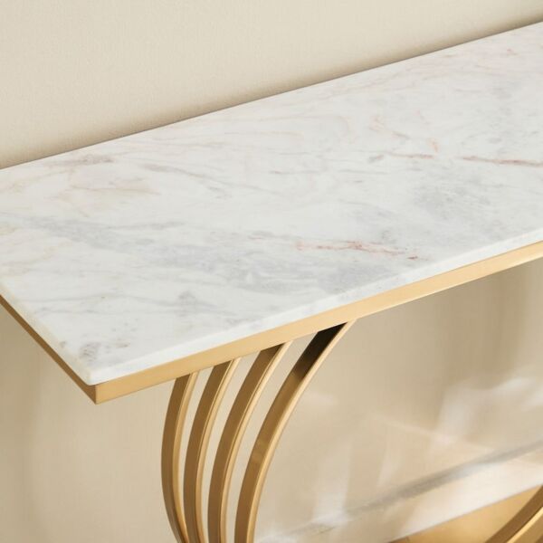 كونسول بسطح رخام أصلي من رينجا