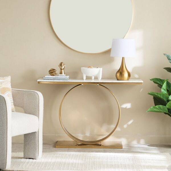 كونسول بسطح رخام أصلي من رينجا