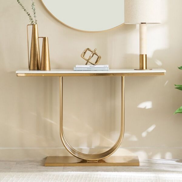 كونسول بسطح من الرخام الأصلي من بالما