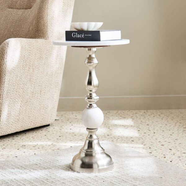 طاولة جانبية بسطح رخام كادي