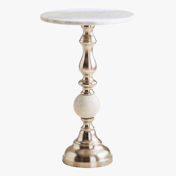 طاولة جانبية بسطح رخام كادي