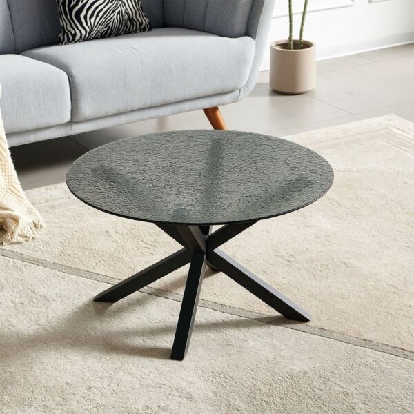 طاولة قهوة زجاج بارزة الملمس من ويفر