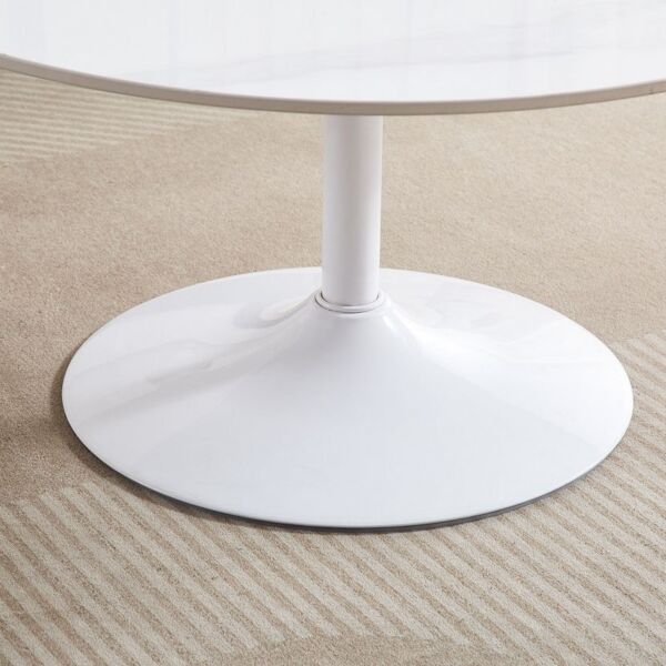 طاولة قهوة حجر ملبد مستديرة من إلفيسا