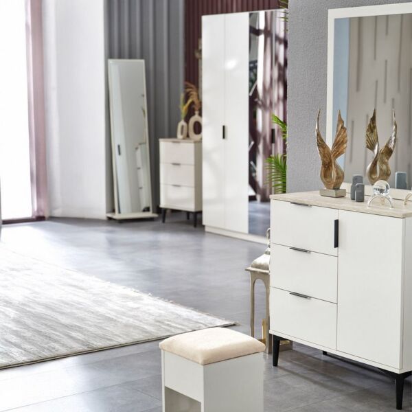 طقم غرفة نوم كينج 6 قطع من سوهوز - 180x200 سم