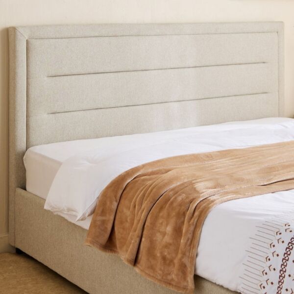 سرير كوين منجد بمساحة تخزين هيدروليك جانبية أرتيسان - 160x200 سم