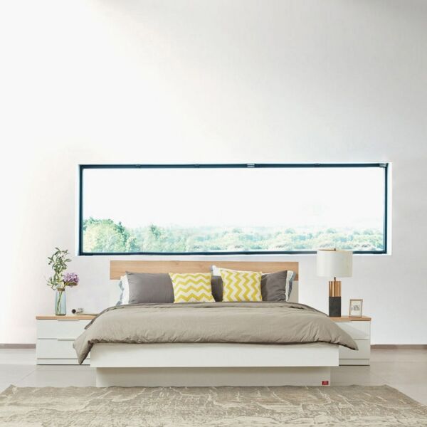 طقم غرفة نوم كينغ 5 قطع ميلان 180x200 سم