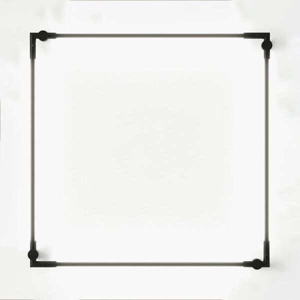 اضاءة جدارية جونيبر مربع - اسود