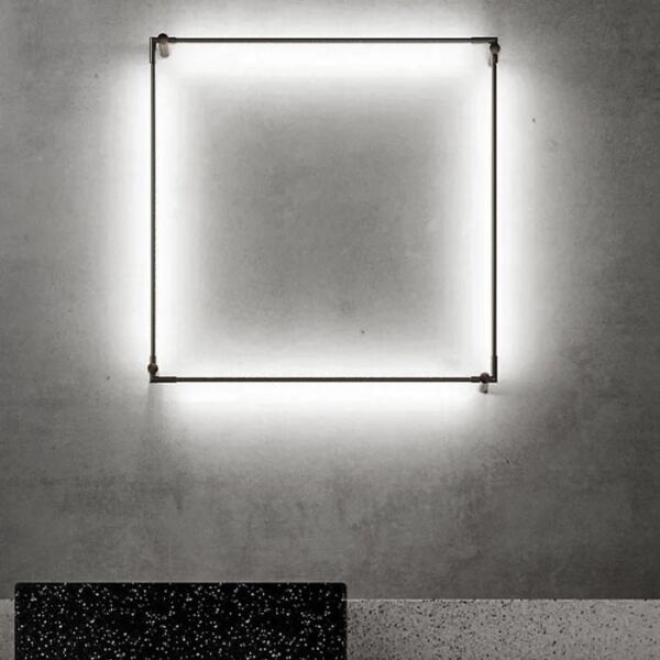 اضاءة جدارية جونيبر مربع - اسود