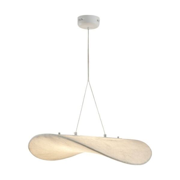 إنارة معلقة كوكون حرير تيفك - ابيض