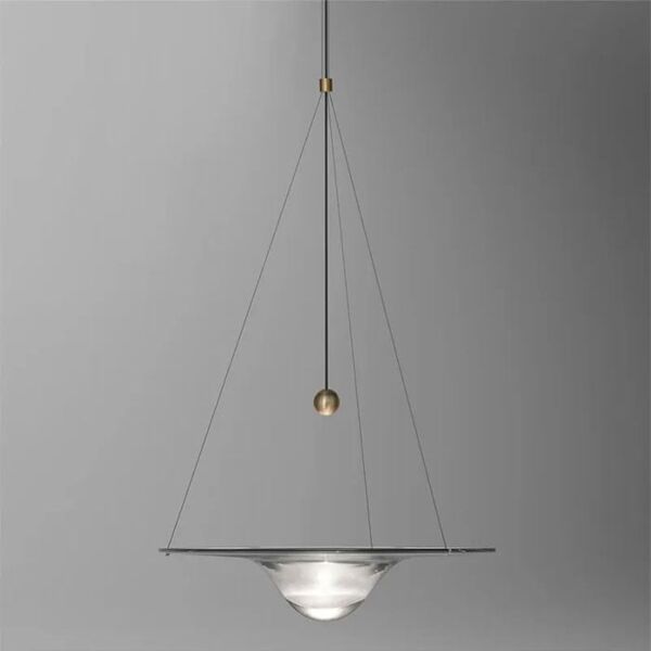 إنارة معلقة زجاج وتر مارك ليد كبير