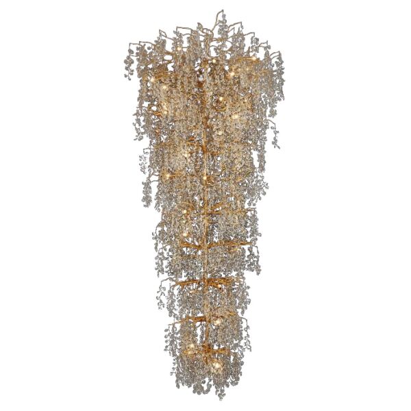 ثريا علاقي سيريب مورال كريستال طولية - ذهبي