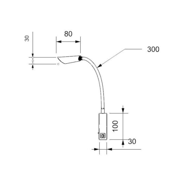 اضاءة جدارية - مشطوف 3 واط - اسود