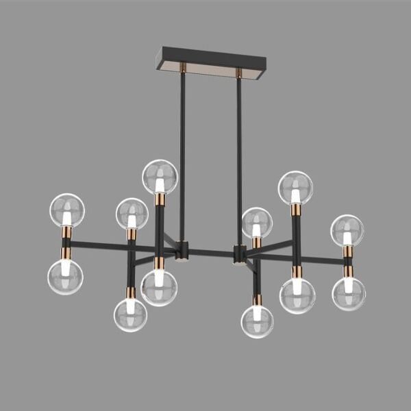 إنارة معلقة ستيلير - اسود وذهبي