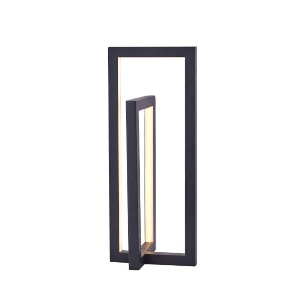 ابجورة ارضية هيلدا المنيوم أعمدة 12 واط - أسود