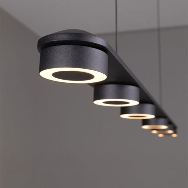 انارة معلقة  أسود ورملايت مستطيل