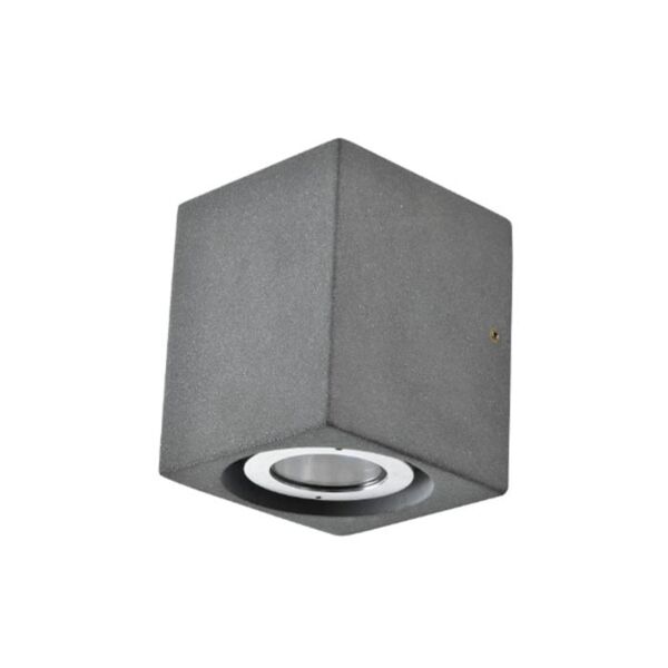 اضاءة جدارية داون مربع اسمنت - رمادي