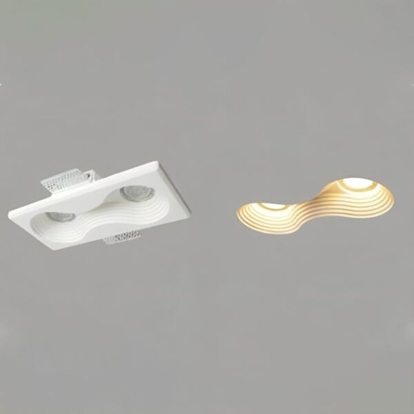 كشاف سبوت جبس دفن مجوز منحني - أبيض