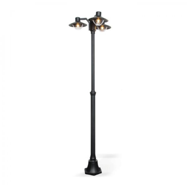 كشاف حديقة عمودي سابير اسود