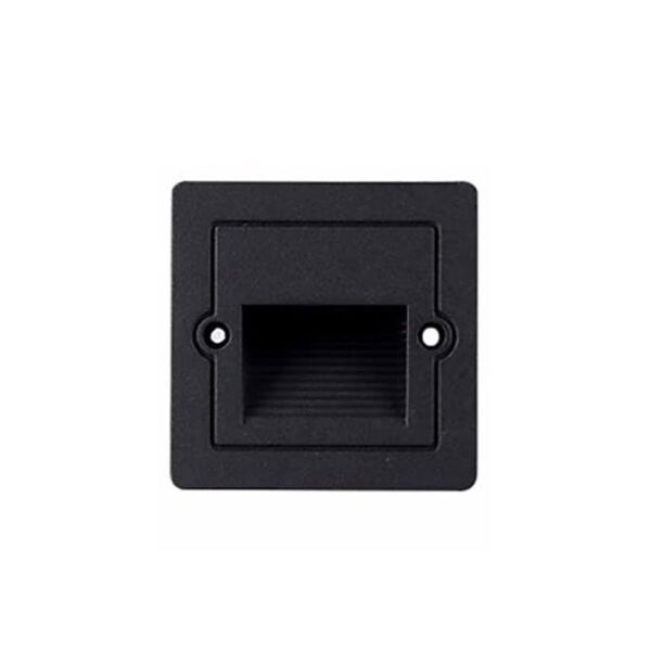 إنارة درج دفن محزز مربع أسود