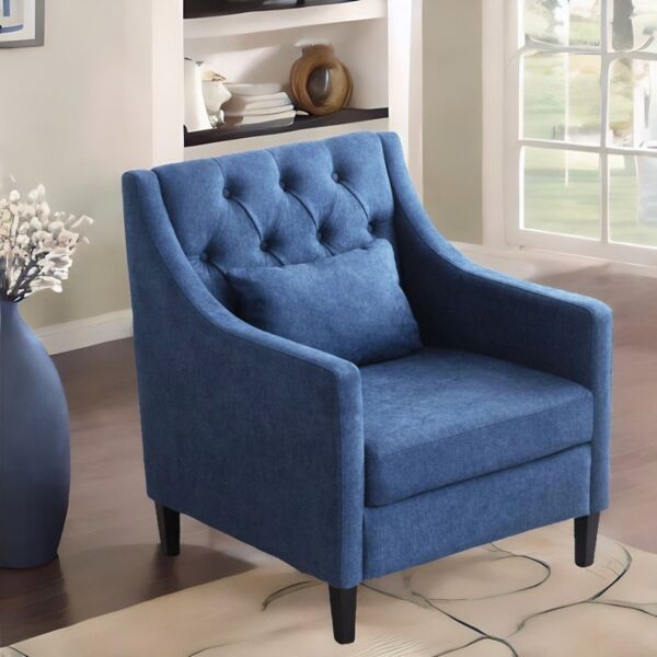 كرسي مفرد لفانت - ازرق غامق