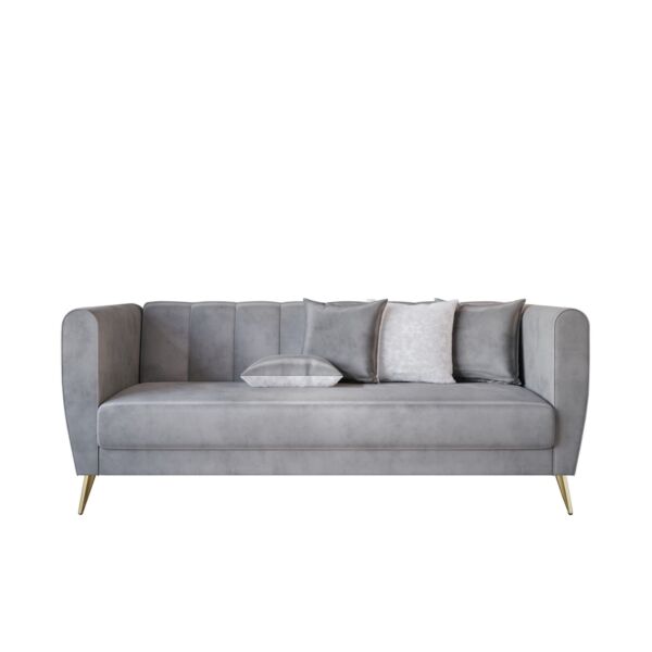 كنبة ثلاثية موسكو - رمادي فاتح