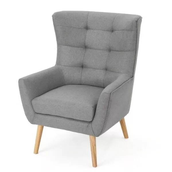 كرسي مفرد روبيا - رمادي فاتح