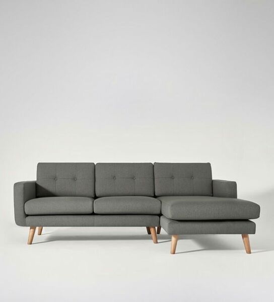 كنبة زاوية بروناي - رمادي