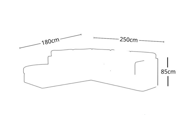كنبة زاوية ماندي - بيج