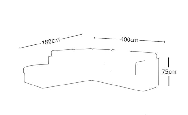 كنبة زاوية هيتاشي - رمادي