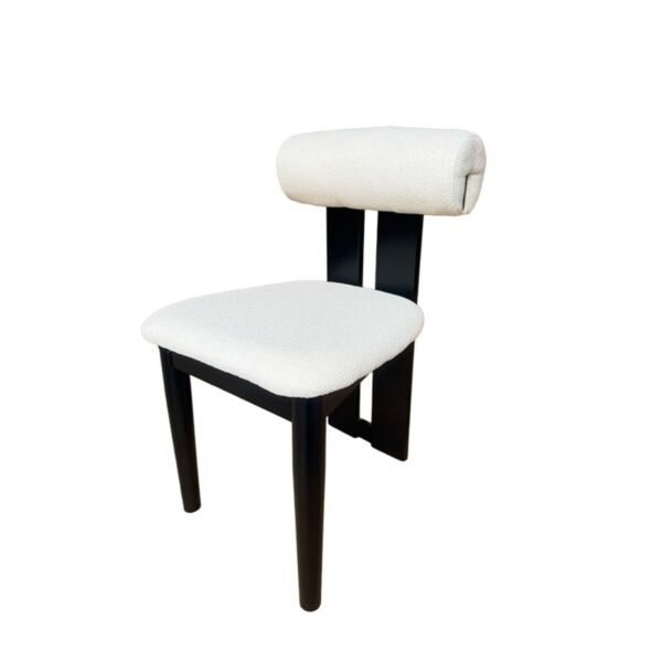 كرسي طعام دالاس - ابيض واسود