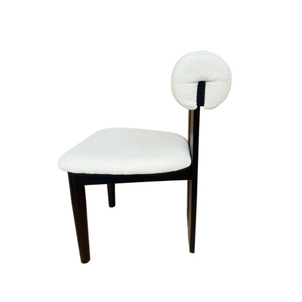 كرسي طعام دالاس - ابيض واسود