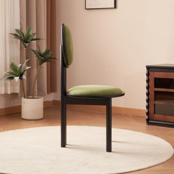 كرسي طعام اشوجند - اخضر فاتح واسود