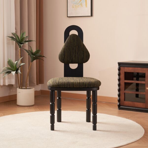 كرسي طعام مابلا - بني