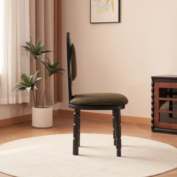 كرسي طعام مابلا - بني