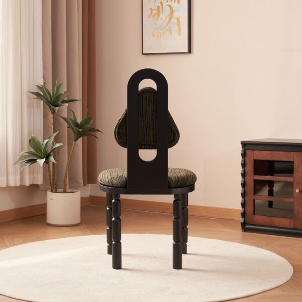 كرسي طعام مابلا - بني