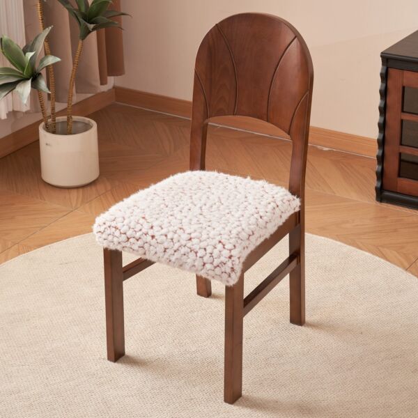 كرسي طعام شوراتا - ابيض وبني