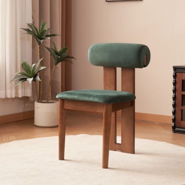 كرسي طعام ايانبلر - اخضر وبني