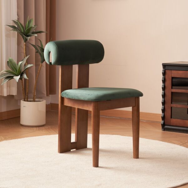 كرسي طعام ايانبلر - اخضر وبني