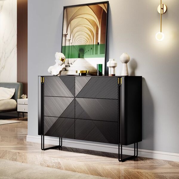 طاولة بوفيه كلارك - اسود