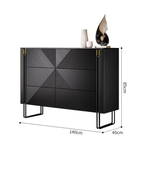 طاولة بوفيه كلارك - اسود