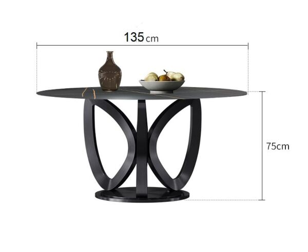 طاولة طعام خشب لويز 4 أشخاص - أسود