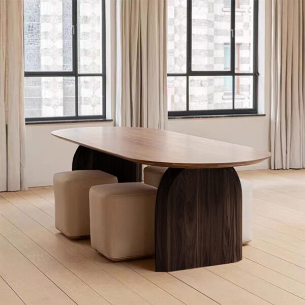 طاولة طعام كانتشيلو 8 أشخاص - بني غامق