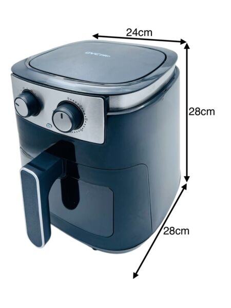 قلاية هوائية جي في سي برو 7 لتر 1250 واط - اسود