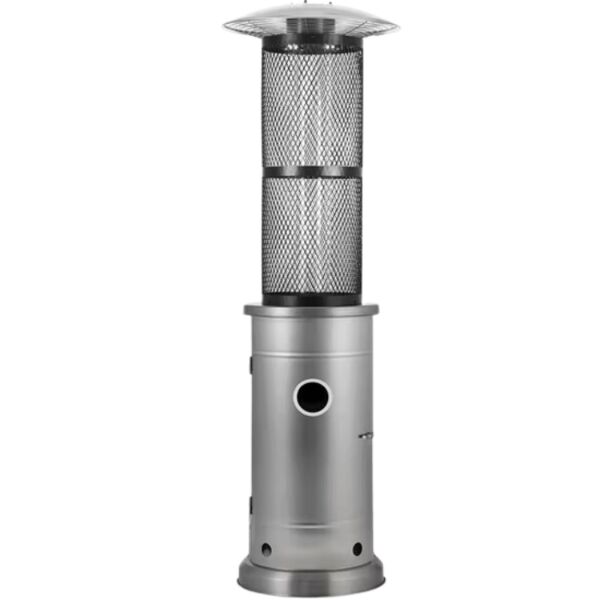 دفاية غاز جي في سي برو ستانلس ستيل - فضي واسود